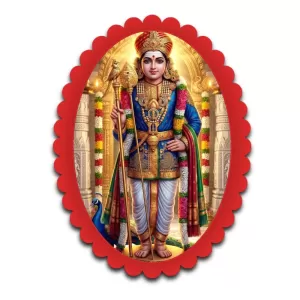 Lord Krishna Wall Decorative Showpiece 6 X 8 Inch | 4 MM MDF Wooden Glossy Sublimation Print | Back Hook Wall Hanging | Home Temple & Living Room Decor (F57519)