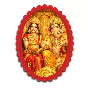 Lakshmi And Ganesha Wall Decorative Showpiece 6 X 8 Inch | 4 MM MDF Wooden Glossy Sublimation Print | Back Hook Wall Hanging | Home Temple & Living Room Decor (F57544) Lakshmi And Ganesha Wall Decorative Showpiece 6 X 8 Inch | 4 MM MDF Wooden Glossy Sublimation Print | Back Hook Wall Hanging | Home Temple & Living Room Decor (F57544)