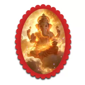 Ganesha Wall Decorative Showpiece 6 X 8 Inch | 4 MM MDF Wooden Glossy Sublimation Print | Back Hook Wall Hanging | Home Temple & Living Room Decor (F57549) Ganesha Wall Decorative Showpiece 6 X 8 Inch | 4 MM MDF Wooden Glossy Sublimation Print | Back Hook Wall Hanging | Home Temple & Living Room Decor (F57549)