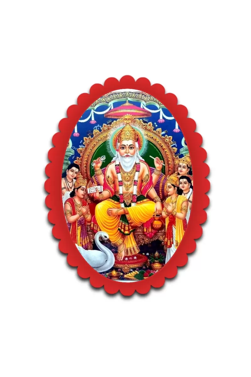 Sai Baba Wall Decorative Showpiece 6 X 8 Inch | 4 MM MDF Wooden Glossy Sublimation Print | Back Hook Wall Hanging | Home Temple & Living Room Decor (F57552)