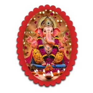 Ganesha Wall Decorative Showpiece 6 X 8 Inch | 4 MM MDF Wooden Glossy Sublimation Print | Back Hook Wall Hanging | Home Temple & Living Room Decor (F57556) Ganesha Wall Decorative Showpiece 6 X 8 Inch | 4 MM MDF Wooden Glossy Sublimation Print | Back Hook Wall Hanging | Home Temple & Living Room Decor (F57556)