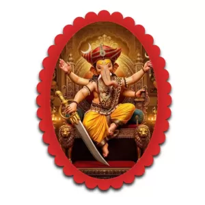 Ganesha Wall Decorative Showpiece 6 X 8 Inch | 4 MM MDF Wooden Glossy Sublimation Print | Back Hook Wall Hanging | Home Temple & Living Room Decor (F57561) Ganesha Wall Decorative Showpiece 6 X 8 Inch | 4 MM MDF Wooden Glossy Sublimation Print | Back Hook Wall Hanging | Home Temple & Living Room Decor (F57561)