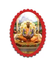 A.C. Bhaktivedanta Swami Prabhupada Wall Decorative Showpiece 6 X 8 Inch | 4 MM MDF Wooden Glossy Sublimation Print | Back Hook Wall Hanging | Home Temple & Living Room Decor (F57576)