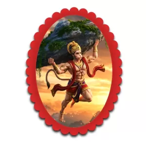 Hanuman Wall Decorative Showpiece 6 X 8 Inch | 4 MM MDF Wooden Glossy Sublimation Print | Back Hook Wall Hanging | Home Temple & Living Room Decor (F57590) Hanuman Wall Decorative Showpiece 6 X 8 Inch | 4 MM MDF Wooden Glossy Sublimation Print | Back Hook Wall Hanging | Home Temple & Living Room Decor (F57590)