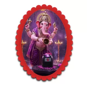 Ganesha Wall Decorative Showpiece 6 X 8 Inch | 4 MM MDF Wooden Glossy Sublimation Print | Back Hook Wall Hanging | Home Temple & Living Room Decor (F57594) Ganesha Wall Decorative Showpiece 6 X 8 Inch | 4 MM MDF Wooden Glossy Sublimation Print | Back Hook Wall Hanging | Home Temple & Living Room Decor (F57594)