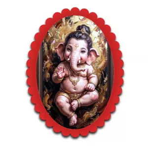 Ganesha Wall Decorative Showpiece 6 X 8 Inch | 4 MM MDF Wooden Glossy Sublimation Print | Back Hook Wall Hanging | Home Temple & Living Room Decor (F57597) Ganesha Wall Decorative Showpiece 6 X 8 Inch | 4 MM MDF Wooden Glossy Sublimation Print | Back Hook Wall Hanging | Home Temple & Living Room Decor (F57597)