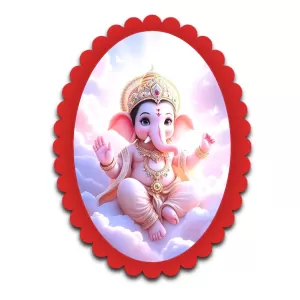 Ganesha Wall Decorative Showpiece 6 X 8 Inch | 4 MM MDF Wooden Glossy Sublimation Print | Back Hook Wall Hanging | Home Temple & Living Room Decor (F57604) Ganesha Wall Decorative Showpiece 6 X 8 Inch | 4 MM MDF Wooden Glossy Sublimation Print | Back Hook Wall Hanging | Home Temple & Living Room Decor (F57604)