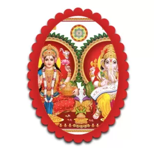 Lakshmi And Ganesha Wall Decorative Showpiece 6 X 8 Inch | 4 MM MDF Wooden Glossy Sublimation Print | Back Hook Wall Hanging | Home Temple & Living Room Decor (F57606) Lakshmi And Ganesha Wall Decorative Showpiece 6 X 8 Inch | 4 MM MDF Wooden Glossy Sublimation Print | Back Hook Wall Hanging | Home Temple & Living Room Decor (F57606)