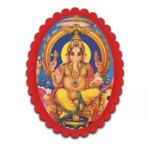 Ganesha Wall Decorative Showpiece 6 X 8 Inch | 4 MM MDF Wooden Glossy Sublimation Print | Back Hook Wall Hanging | Home Temple & Living Room Decor (F57610) Ganesha Wall Decorative Showpiece 6 X 8 Inch | 4 MM MDF Wooden Glossy Sublimation Print | Back Hook Wall Hanging | Home Temple & Living Room Decor (F57610)