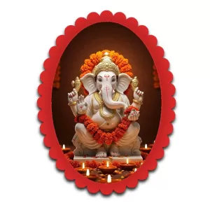 Ganesha Wall Decorative Showpiece 6 X 8 Inch | 4 MM MDF Wooden Glossy Sublimation Print | Back Hook Wall Hanging | Home Temple & Living Room Decor (F57617) Ganesha Wall Decorative Showpiece 6 X 8 Inch | 4 MM MDF Wooden Glossy Sublimation Print | Back Hook Wall Hanging | Home Temple & Living Room Decor (F57617)