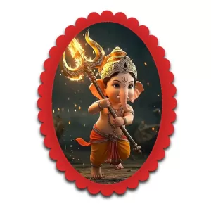 Ganesha Wall Decorative Showpiece 6 X 8 Inch | 4 MM MDF Wooden Glossy Sublimation Print | Back Hook Wall Hanging | Home Temple & Living Room Decor (F57637) Ganesha Wall Decorative Showpiece 6 X 8 Inch | 4 MM MDF Wooden Glossy Sublimation Print | Back Hook Wall Hanging | Home Temple & Living Room Decor (F57637)