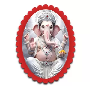 Ganesha Wall Decorative Showpiece 6 X 8 Inch | 4 MM MDF Wooden Glossy Sublimation Print | Back Hook Wall Hanging | Home Temple & Living Room Decor (F57638) Ganesha Wall Decorative Showpiece 6 X 8 Inch | 4 MM MDF Wooden Glossy Sublimation Print | Back Hook Wall Hanging | Home Temple & Living Room Decor (F57638)