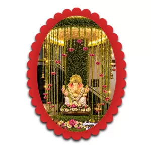Ganesha Wall Decorative Showpiece 6 X 8 Inch | 4 MM MDF Wooden Glossy Sublimation Print | Back Hook Wall Hanging | Home Temple & Living Room Decor (F57642) Ganesha Wall Decorative Showpiece 6 X 8 Inch | 4 MM MDF Wooden Glossy Sublimation Print | Back Hook Wall Hanging | Home Temple & Living Room Decor (F57642)