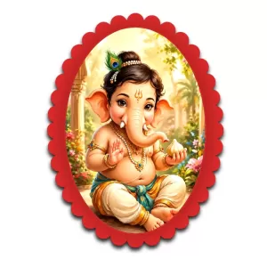 Ganesha Wall Decorative Showpiece 6 X 8 Inch | 4 MM MDF Wooden Glossy Sublimation Print | Back Hook Wall Hanging | Home Temple & Living Room Decor (F57644) Ganesha Wall Decorative Showpiece 6 X 8 Inch | 4 MM MDF Wooden Glossy Sublimation Print | Back Hook Wall Hanging | Home Temple & Living Room Decor (F57644)