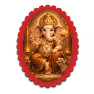 Ganesha Wall Decorative Showpiece 6 X 8 Inch | 4 MM MDF Wooden Glossy Sublimation Print | Back Hook Wall Hanging | Home Temple & Living Room Decor (F57645) Ganesha Wall Decorative Showpiece 6 X 8 Inch | 4 MM MDF Wooden Glossy Sublimation Print | Back Hook Wall Hanging | Home Temple & Living Room Decor (F57645)