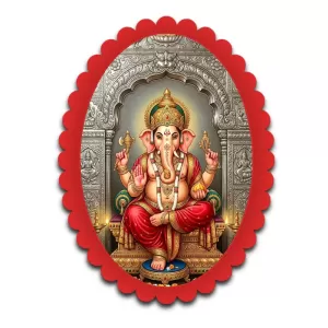 Ganesha Wall Decorative Showpiece 6 X 8 Inch | 4 MM MDF Wooden Glossy Sublimation Print | Back Hook Wall Hanging | Home Temple & Living Room Decor (F57668) Ganesha Wall Decorative Showpiece 6 X 8 Inch | 4 MM MDF Wooden Glossy Sublimation Print | Back Hook Wall Hanging | Home Temple & Living Room Decor (F57668)
