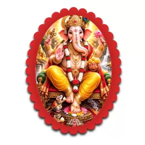 Ganesha Wall Decorative Showpiece 6 X 8 Inch | 4 MM MDF Wooden Glossy Sublimation Print | Back Hook Wall Hanging | Home Temple & Living Room Decor (F57689) Ganesha Wall Decorative Showpiece 6 X 8 Inch | 4 MM MDF Wooden Glossy Sublimation Print | Back Hook Wall Hanging | Home Temple & Living Room Decor (F57689)