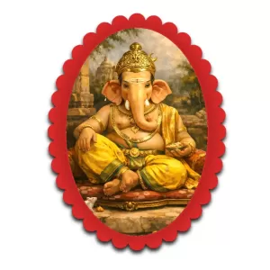 Ganesha Wall Decorative Showpiece 6 X 8 Inch | 4 MM MDF Wooden Glossy Sublimation Print | Back Hook Wall Hanging | Home Temple & Living Room Decor (F57701) Ganesha Wall Decorative Showpiece 6 X 8 Inch | 4 MM MDF Wooden Glossy Sublimation Print | Back Hook Wall Hanging | Home Temple & Living Room Decor (F57701)