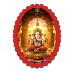 Ganesha Wall Decorative Showpiece 6 X 8 Inch | 4 MM MDF Wooden Glossy Sublimation Print | Back Hook Wall Hanging | Home Temple & Living Room Decor (F57717) Ganesha Wall Decorative Showpiece 6 X 8 Inch | 4 MM MDF Wooden Glossy Sublimation Print | Back Hook Wall Hanging | Home Temple & Living Room Decor (F57717)