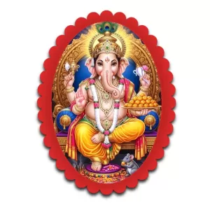 Ganesha Wall Decorative Showpiece 6 X 8 Inch | 4 MM MDF Wooden Glossy Sublimation Print | Back Hook Wall Hanging | Home Temple & Living Room Decor (F57727) Ganesha Wall Decorative Showpiece 6 X 8 Inch | 4 MM MDF Wooden Glossy Sublimation Print | Back Hook Wall Hanging | Home Temple & Living Room Decor (F57727)