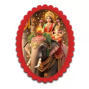 Lakshmi Wall Decorative Showpiece 6 X 8 Inch | 4 MM MDF Wooden Glossy Sublimation Print | Back Hook Wall Hanging | Home Temple & Living Room Decor (F57734) Lakshmi Wall Decorative Showpiece 6 X 8 Inch | 4 MM MDF Wooden Glossy Sublimation Print | Back Hook Wall Hanging | Home Temple & Living Room Decor (F57734)