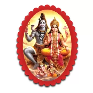 Shiva And Parvati Wall Decorative Showpiece 6 X 8 Inch | 4 MM MDF Wooden Glossy Sublimation Print | Back Hook Wall Hanging | Home Temple & Living Room Decor (F57736) Shiva And Parvati Wall Decorative Showpiece 6 X 8 Inch | 4 MM MDF Wooden Glossy Sublimation Print | Back Hook Wall Hanging | Home Temple & Living Room Decor (F57736)