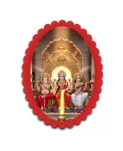 Lakshmi
Vishnu
Saraswati Wall Decorative Showpiece 6 X 8 Inch | 4 MM MDF Wooden Glossy Sublimation Print | Back Hook Wall Hanging | Home Temple & Living Room Decor (F57739)
