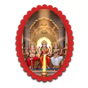 Lakshmi
Vishnu
Saraswati Wall Decorative Showpiece 6 X 8 Inch | 4 MM MDF Wooden Glossy Sublimation Print | Back Hook Wall Hanging | Home Temple & Living Room Decor (F57739) Lakshmi
Vishnu
Saraswati Wall Decorative Showpiece 6 X 8 Inch | 4 MM MDF Wooden Glossy Sublimation Print | Back Hook Wall Hanging | Home Temple & Living Room Decor (F57739)