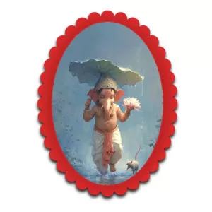 Ganesha Wall Decorative Showpiece 6 X 8 Inch | 4 MM MDF Wooden Glossy Sublimation Print | Back Hook Wall Hanging | Home Temple & Living Room Decor (F57740) Ganesha Wall Decorative Showpiece 6 X 8 Inch | 4 MM MDF Wooden Glossy Sublimation Print | Back Hook Wall Hanging | Home Temple & Living Room Decor (F57740)