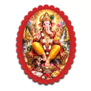 Ganesha Wall Decorative Showpiece 6 X 8 Inch | 4 MM MDF Wooden Glossy Sublimation Print | Back Hook Wall Hanging | Home Temple & Living Room Decor (F57749) Ganesha Wall Decorative Showpiece 6 X 8 Inch | 4 MM MDF Wooden Glossy Sublimation Print | Back Hook Wall Hanging | Home Temple & Living Room Decor (F57749)