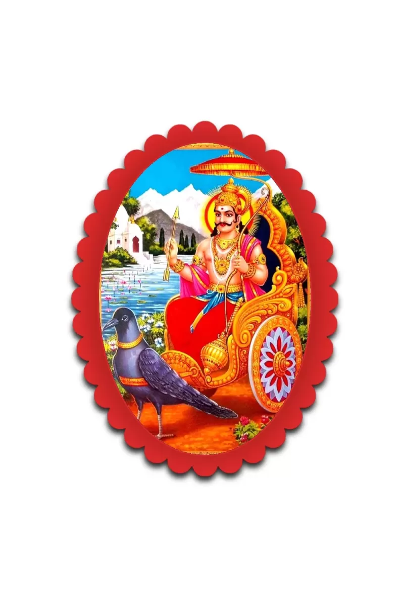 Kartikeya Wall Decorative Showpiece 6 X 8 Inch | 4 MM MDF Wooden Glossy Sublimation Print | Back Hook Wall Hanging | Home Temple & Living Room Decor (F57752)