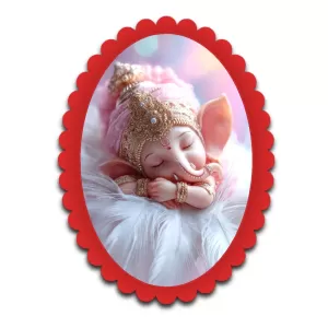 Ganesha Wall Decorative Showpiece 6 X 8 Inch | 4 MM MDF Wooden Glossy Sublimation Print | Back Hook Wall Hanging | Home Temple & Living Room Decor (F57764) Ganesha Wall Decorative Showpiece 6 X 8 Inch | 4 MM MDF Wooden Glossy Sublimation Print | Back Hook Wall Hanging | Home Temple & Living Room Decor (F57764)