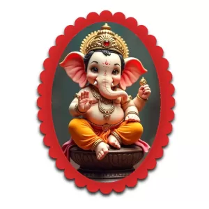 Ganesha Wall Decorative Showpiece 6 X 8 Inch | 4 MM MDF Wooden Glossy Sublimation Print | Back Hook Wall Hanging | Home Temple & Living Room Decor (F57767) Ganesha Wall Decorative Showpiece 6 X 8 Inch | 4 MM MDF Wooden Glossy Sublimation Print | Back Hook Wall Hanging | Home Temple & Living Room Decor (F57767)
