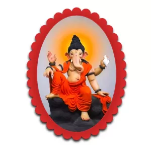 Ganesha Wall Decorative Showpiece 6 X 8 Inch | 4 MM MDF Wooden Glossy Sublimation Print | Back Hook Wall Hanging | Home Temple & Living Room Decor (F57768) Ganesha Wall Decorative Showpiece 6 X 8 Inch | 4 MM MDF Wooden Glossy Sublimation Print | Back Hook Wall Hanging | Home Temple & Living Room Decor (F57768)