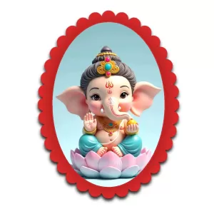 Ganesha Wall Decorative Showpiece 6 X 8 Inch | 4 MM MDF Wooden Glossy Sublimation Print | Back Hook Wall Hanging | Home Temple & Living Room Decor (F57774) Ganesha Wall Decorative Showpiece 6 X 8 Inch | 4 MM MDF Wooden Glossy Sublimation Print | Back Hook Wall Hanging | Home Temple & Living Room Decor (F57774)