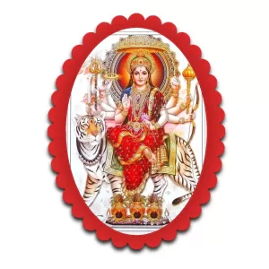 Durga Wall Decorative Showpiece 6 X 8 Inch | 4 MM MDF Wooden Glossy Sublimation Print | Back Hook Wall Hanging | Home Temple & Living Room Decor (F57775) Durga Wall Decorative Showpiece 6 X 8 Inch | 4 MM MDF Wooden Glossy Sublimation Print | Back Hook Wall Hanging | Home Temple & Living Room Decor (F57775)