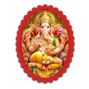 Ganesha Wall Decorative Showpiece 6 X 8 Inch | 4 MM MDF Wooden Glossy Sublimation Print | Back Hook Wall Hanging | Home Temple & Living Room Decor (F57778) Ganesha Wall Decorative Showpiece 6 X 8 Inch | 4 MM MDF Wooden Glossy Sublimation Print | Back Hook Wall Hanging | Home Temple & Living Room Decor (F57778)
