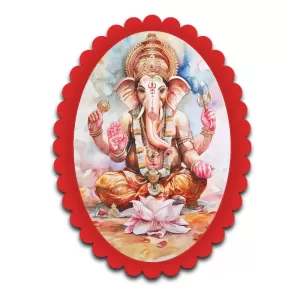 Ganesha Wall Decorative Showpiece 6 X 8 Inch | 4 MM MDF Wooden Glossy Sublimation Print | Back Hook Wall Hanging | Home Temple & Living Room Decor (F57781) Ganesha Wall Decorative Showpiece 6 X 8 Inch | 4 MM MDF Wooden Glossy Sublimation Print | Back Hook Wall Hanging | Home Temple & Living Room Decor (F57781)