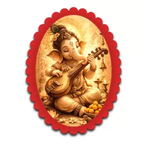 Ganesha Wall Decorative Showpiece 6 X 8 Inch | 4 MM MDF Wooden Glossy Sublimation Print | Back Hook Wall Hanging | Home Temple & Living Room Decor (F57787) Ganesha Wall Decorative Showpiece 6 X 8 Inch | 4 MM MDF Wooden Glossy Sublimation Print | Back Hook Wall Hanging | Home Temple & Living Room Decor (F57787)