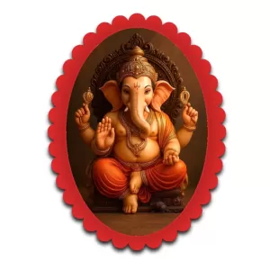 Ganesha Wall Decorative Showpiece 6 X 8 Inch | 4 MM MDF Wooden Glossy Sublimation Print | Back Hook Wall Hanging | Home Temple & Living Room Decor (F57795) Ganesha Wall Decorative Showpiece 6 X 8 Inch | 4 MM MDF Wooden Glossy Sublimation Print | Back Hook Wall Hanging | Home Temple & Living Room Decor (F57795)