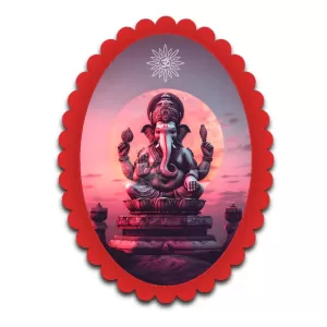 Ganesha Wall Decorative Showpiece 6 X 8 Inch | 4 MM MDF Wooden Glossy Sublimation Print | Back Hook Wall Hanging | Home Temple & Living Room Decor (F57801) Ganesha Wall Decorative Showpiece 6 X 8 Inch | 4 MM MDF Wooden Glossy Sublimation Print | Back Hook Wall Hanging | Home Temple & Living Room Decor (F57801)