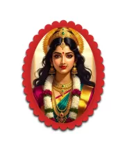 Parvati Wall Decorative Showpiece 6 X 8 Inch | 4 MM MDF Wooden Glossy Sublimation Print | Back Hook Wall Hanging | Home Temple & Living Room Decor (F57810)