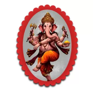 Ganesha Wall Decorative Showpiece 6 X 8 Inch | 4 MM MDF Wooden Glossy Sublimation Print | Back Hook Wall Hanging | Home Temple & Living Room Decor (F57813) Ganesha Wall Decorative Showpiece 6 X 8 Inch | 4 MM MDF Wooden Glossy Sublimation Print | Back Hook Wall Hanging | Home Temple & Living Room Decor (F57813)