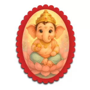 Ganesha Wall Decorative Showpiece 6 X 8 Inch | 4 MM MDF Wooden Glossy Sublimation Print | Back Hook Wall Hanging | Home Temple & Living Room Decor (F57815) Ganesha Wall Decorative Showpiece 6 X 8 Inch | 4 MM MDF Wooden Glossy Sublimation Print | Back Hook Wall Hanging | Home Temple & Living Room Decor (F57815)