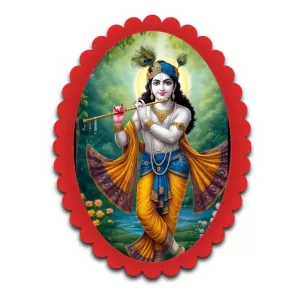 Krishna Wall Decorative Showpiece 6 X 8 Inch | 4 MM MDF Wooden Glossy Sublimation Print | Back Hook Wall Hanging | Home Temple & Living Room Decor (F57823) Krishna Wall Decorative Showpiece 6 X 8 Inch | 4 MM MDF Wooden Glossy Sublimation Print | Back Hook Wall Hanging | Home Temple & Living Room Decor (F57823)