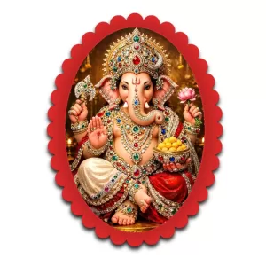 Ganesha Wall Decorative Showpiece 6 X 8 Inch | 4 MM MDF Wooden Glossy Sublimation Print | Back Hook Wall Hanging | Home Temple & Living Room Decor (F57825) Ganesha Wall Decorative Showpiece 6 X 8 Inch | 4 MM MDF Wooden Glossy Sublimation Print | Back Hook Wall Hanging | Home Temple & Living Room Decor (F57825)