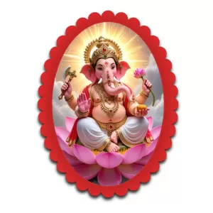 Ganesha Wall Decorative Showpiece 6 X 8 Inch | 4 MM MDF Wooden Glossy Sublimation Print | Back Hook Wall Hanging | Home Temple & Living Room Decor (F57827) Ganesha Wall Decorative Showpiece 6 X 8 Inch | 4 MM MDF Wooden Glossy Sublimation Print | Back Hook Wall Hanging | Home Temple & Living Room Decor (F57827)