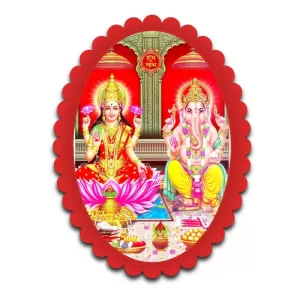 Lakshmi And Ganesha Wall Decorative Showpiece 6 X 8 Inch | 4 MM MDF Wooden Glossy Sublimation Print | Back Hook Wall Hanging | Home Temple & Living Room Decor (F57828) Lakshmi And Ganesha Wall Decorative Showpiece 6 X 8 Inch | 4 MM MDF Wooden Glossy Sublimation Print | Back Hook Wall Hanging | Home Temple & Living Room Decor (F57828)