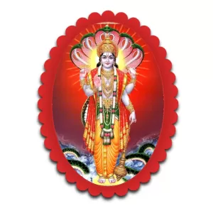 Vishnu Wall Decorative Showpiece 6 X 8 Inch | 4 MM MDF Wooden Glossy Sublimation Print | Back Hook Wall Hanging | Home Temple & Living Room Decor (F57838) Vishnu Wall Decorative Showpiece 6 X 8 Inch | 4 MM MDF Wooden Glossy Sublimation Print | Back Hook Wall Hanging | Home Temple & Living Room Decor (F57838)