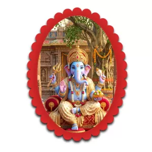 Ganesha Wall Decorative Showpiece 6 X 8 Inch | 4 MM MDF Wooden Glossy Sublimation Print | Back Hook Wall Hanging | Home Temple & Living Room Decor (F57864) Ganesha Wall Decorative Showpiece 6 X 8 Inch | 4 MM MDF Wooden Glossy Sublimation Print | Back Hook Wall Hanging | Home Temple & Living Room Decor (F57864)